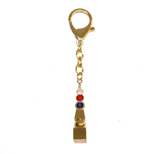 Five Element Pagoda With Om Ah Hum Keychain - Culture Kraze Marketplace.com