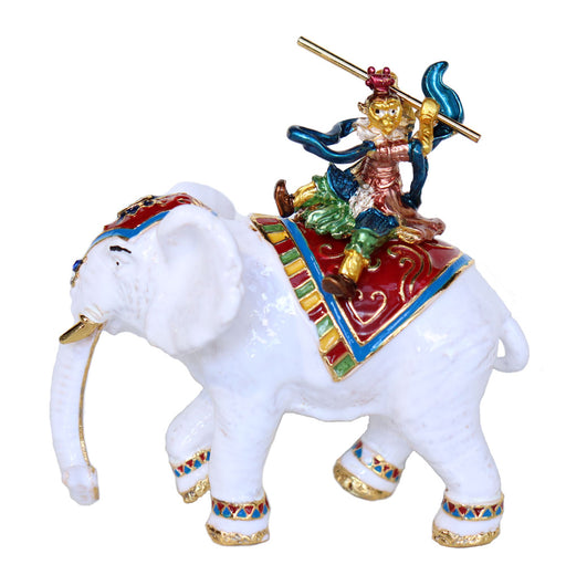 Monkey God On Elephant Statue - Culture Kraze Marketplace.com