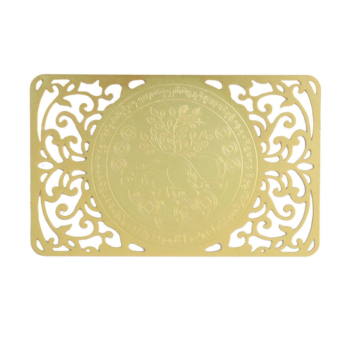 Wealth-bringing Mongoose Gold Talisman Card - Culture Kraze Marketplace.com