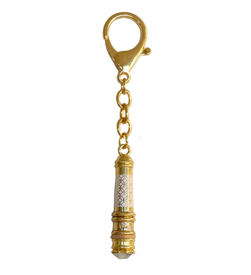 White Vajrasatva Mantra Wand Keychain Amulet - Culture Kraze Marketplace.com