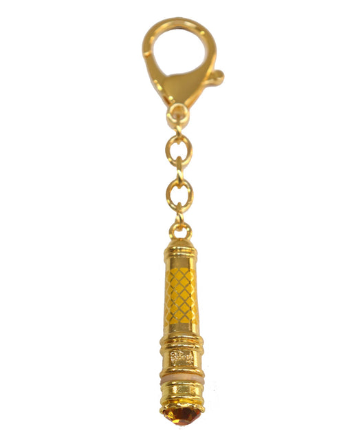 Yellow Jambala Mantra Wand Keychain Amulet - Culture Kraze Marketplace.com
