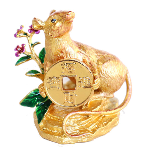 Golden Rat Holding Coin with Your Luck Has Arrived - Culture Kraze Marketplace.com