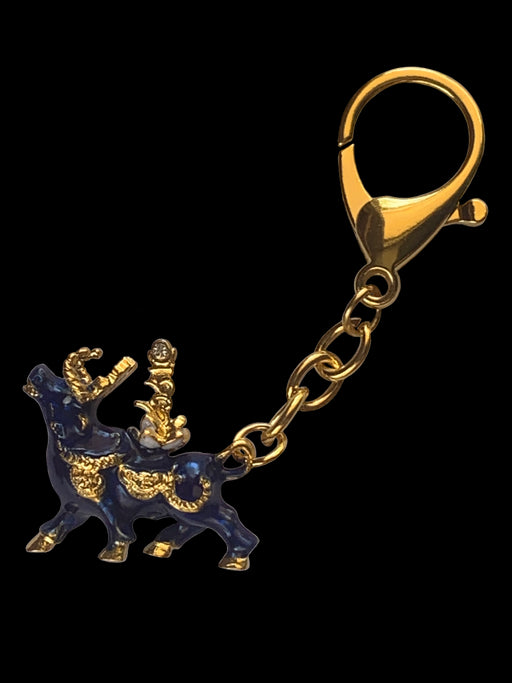 Wealth Bull Amulet Keychain For Activating Immense Wealth & Big Auspicious - Culture Kraze Marketplace.com