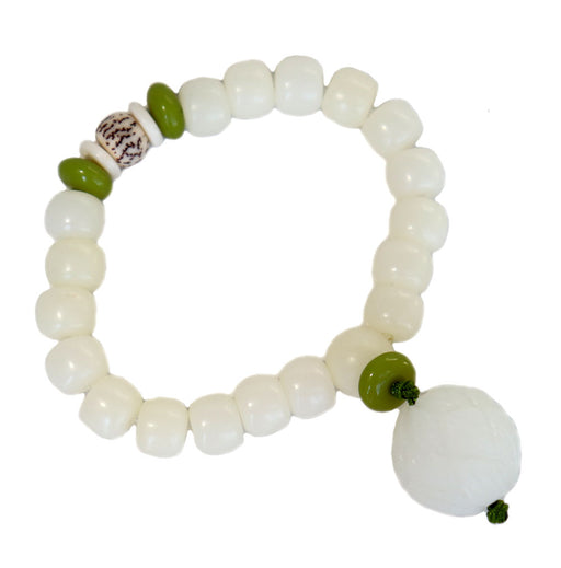White Clam Beaded Bracelet - Culture Kraze Marketplace.com