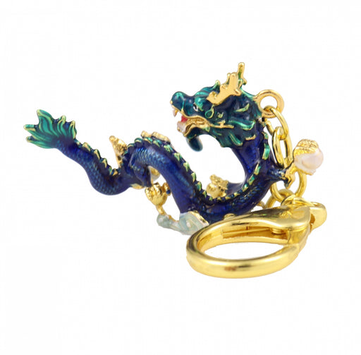 Celestial Water Dragon Amulet Keychain - Culture Kraze Marketplace.com