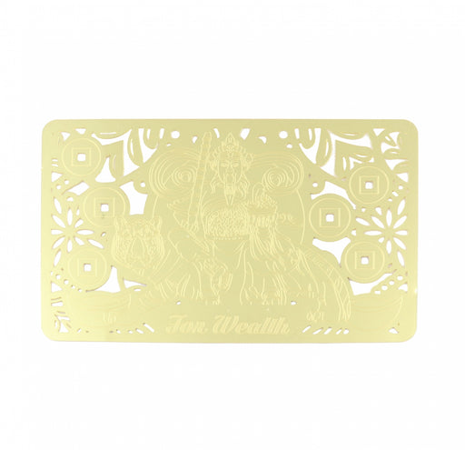 Increasing Your Wealth Luck Gold Talisman Card - Culture Kraze Marketplace.com