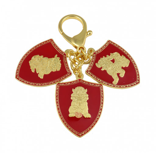 3 Celestial Shields Keychain Amulet - Culture Kraze Marketplace.com