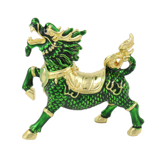 Green Chi Lin Dragon Horse - Culture Kraze Marketplace.com