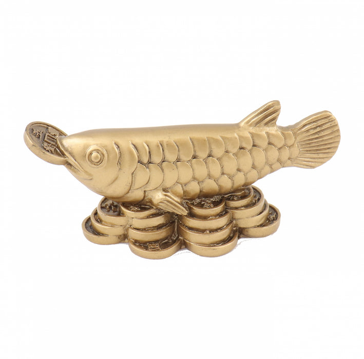 Golden Arowana Fish Statue - Culture Kraze Marketplace.com