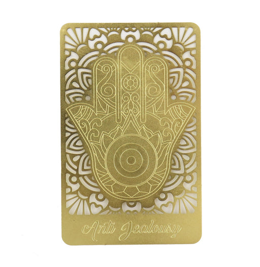 Anti Jealousy Golden Talisman Card - Culture Kraze Marketplace.com