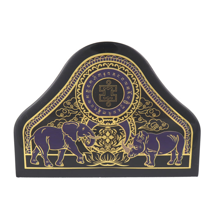 Anti Robbery Protection Plaque with Elephant and Rhino - Culture Kraze Marketplace.com