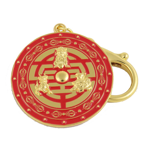 3 Celestials Protection Shield Amulet Keychain - Culture Kraze Marketplace.com