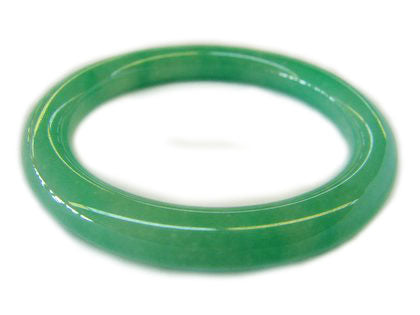 Round Inside Slip on Green Jade Bangles - Culture Kraze Marketplace.com