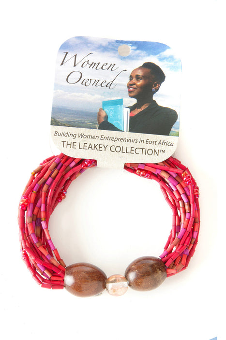 Women Owned Multi-Strand Zulugrass & Acacia Wood Cause Bracelet - Culture Kraze Marketplace.com