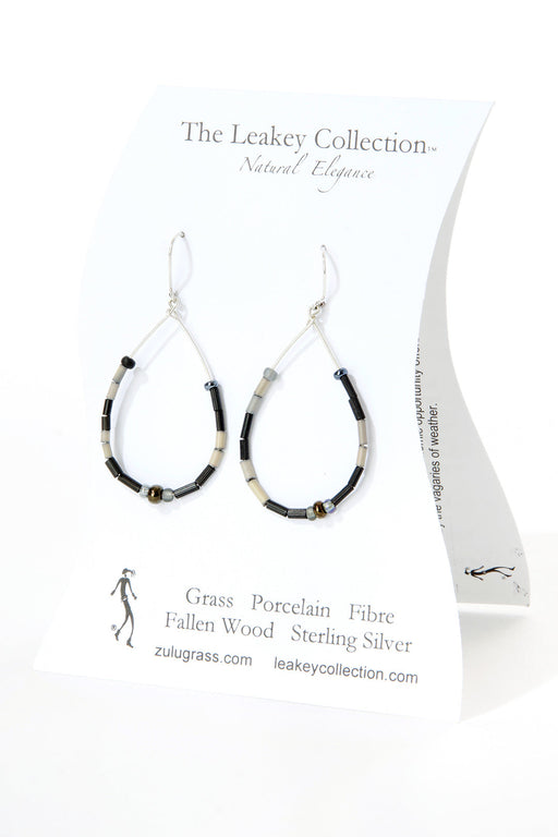 Great Migration Zulugrass and Silver Raindrop Earrings - Culture Kraze Marketplace.com