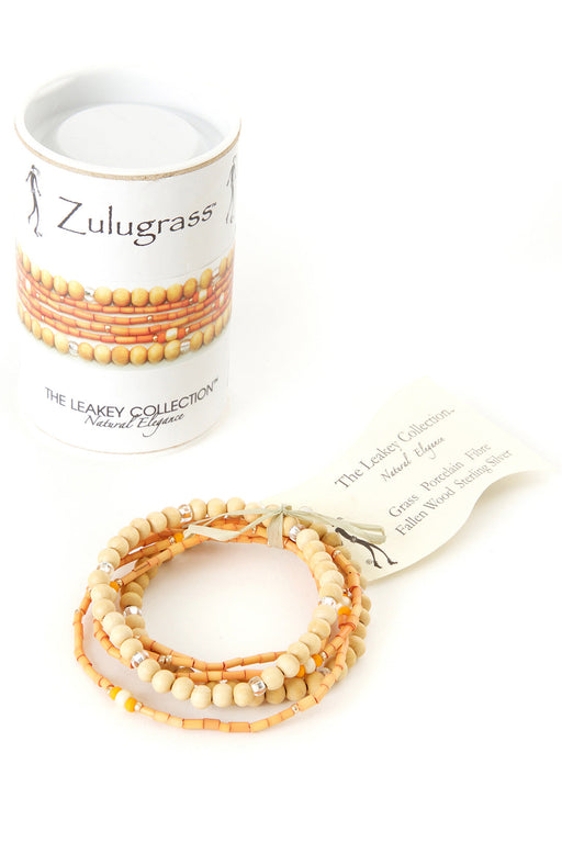 The Leakey Collection Sunrise Zulugrass and Wood Bead Bracelets - Culture Kraze Marketplace.com
