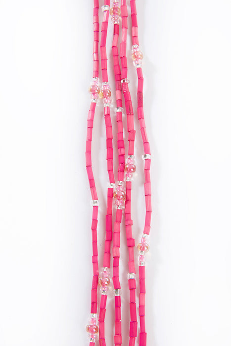 Set/5 Hot Pink 26" Zulugrass Single Strands from The Leakey Collection - Culture Kraze Marketplace.com