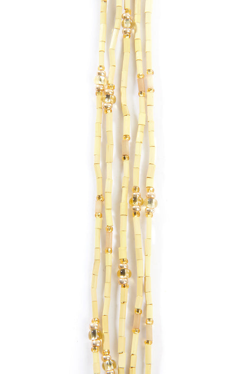 Set/5 Yellow 26" Zulugrass Single Strands from The Leakey Collection - Culture Kraze Marketplace.com