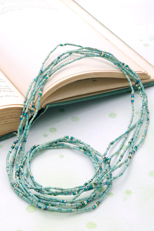 Set/5 Turquoise 26" Zulugrass Single Strands from The Leakey Collection - Culture Kraze Marketplace.com