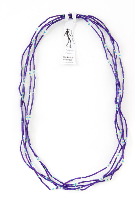Set/5 Dark Purple 26" Zulugrass Single Strands from The Leakey Collection - Culture Kraze Marketplace.com