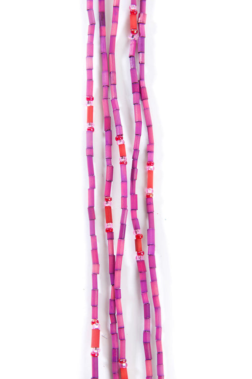 Set/5 Bright Fuchsia 26" Zulugrass Single Strands from The Leakey Collection - Culture Kraze Marketplace.com