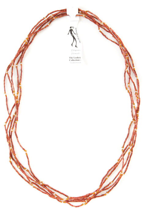 Set/5 Copper 26" Zulugrass Single Strands from The Leakey Collection - Culture Kraze Marketplace.com