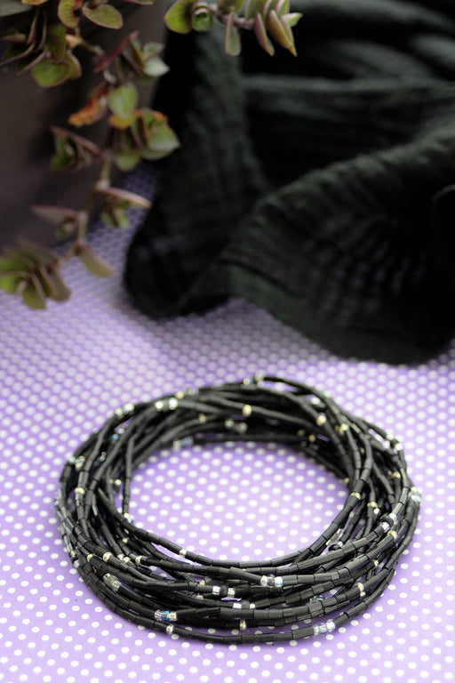 Set/5 Black 26" Zulugrass Single Strands from The Leakey Collection - Culture Kraze Marketplace.com