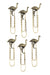 Set of Six Kruger Ostrich Oversize Paper Clips - Culture Kraze Marketplace.com