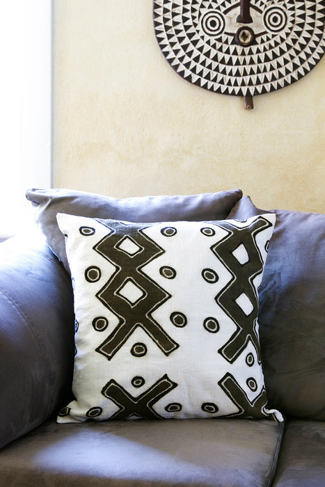 Malian Ladder Print Decorative Pillow Cover - Culture Kraze Marketplace.com