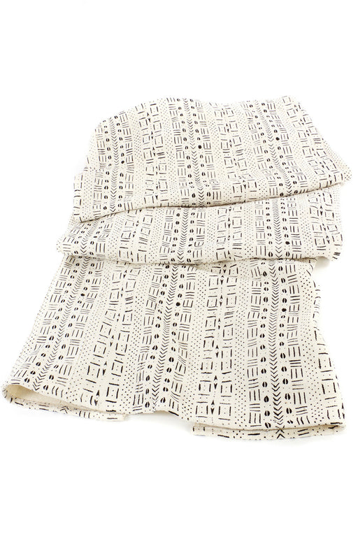 Queen's Cloth Mudcloth Throw Blanket from Mali - Culture Kraze Marketplace.com