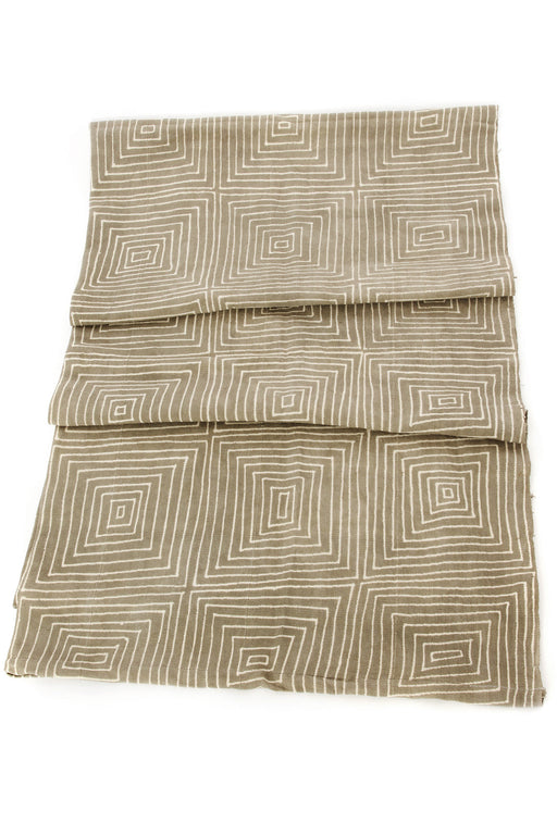Grey Segou Squares Organic Cotton Mudcloth Throw Blanket - Culture Kraze Marketplace.com