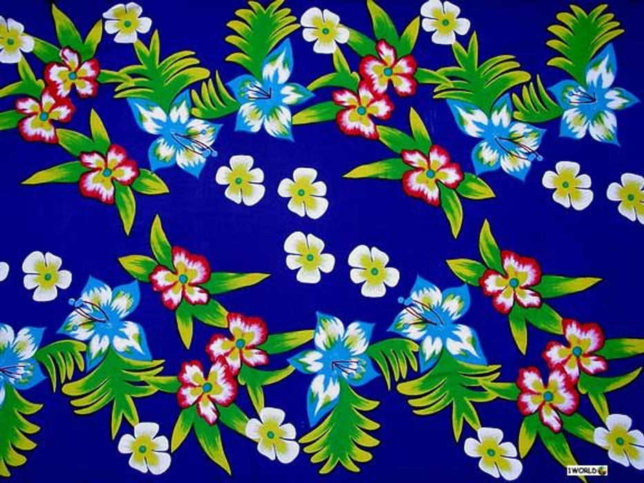 Mens Hawaiian Sarong In Blue - Culture Kraze Marketplace.com
