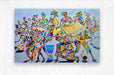 African Celebration Framed Wall Canvas Print - Culture Kraze Marketplace.com
