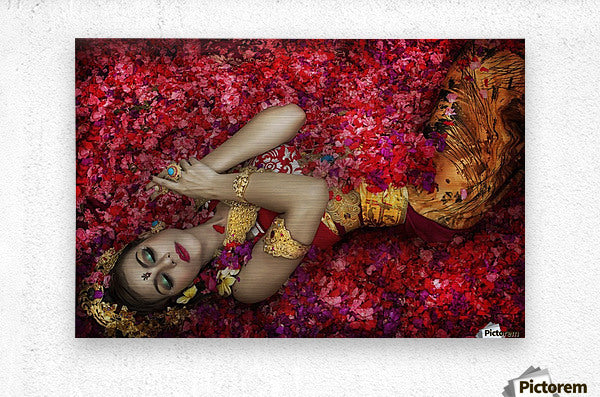 Balinese Woman Among The Flowers - Culture Kraze Marketplace.com