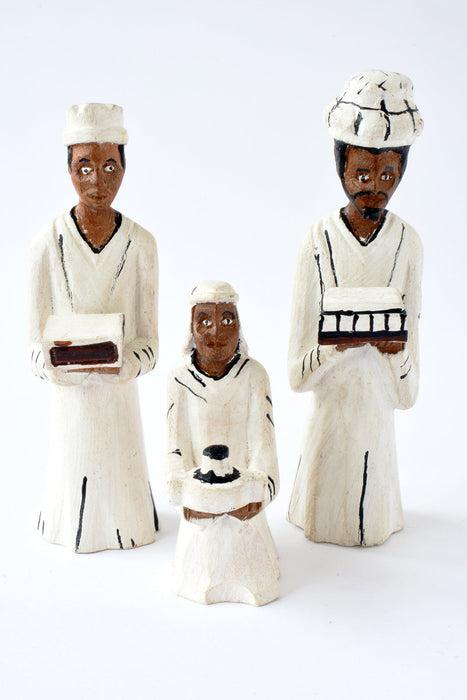 Dino's Hand Painted Wooden Nativity Scene from Mozambique - Culture Kraze Marketplace.com