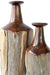 Mozambican Round Sandalwood Bottle Sculptures - Culture Kraze Marketplace.com
