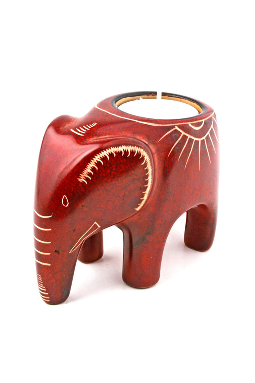 Masai Mara Elephant Tealight Holder - Culture Kraze Marketplace.com