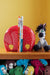 Red Polka Dot Soapstone Elephant Bookends - Culture Kraze Marketplace.com