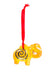 Set of 6 Yellow Krismasi Elephant Holiday Ornaments - Culture Kraze Marketplace.com
