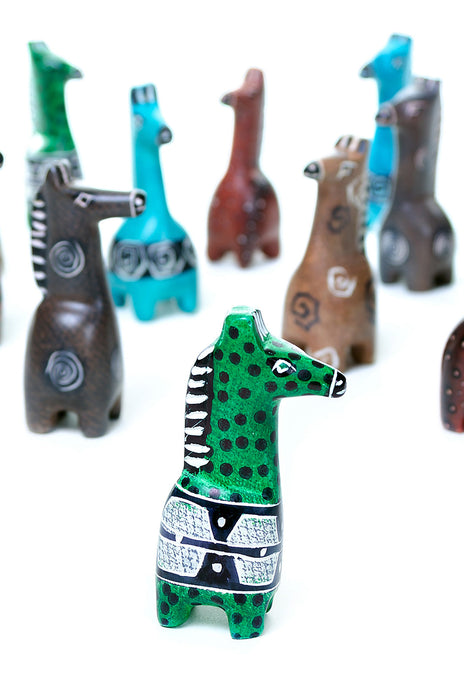 One Dozen Miniature Soapstone Giraffes - Culture Kraze Marketplace.com