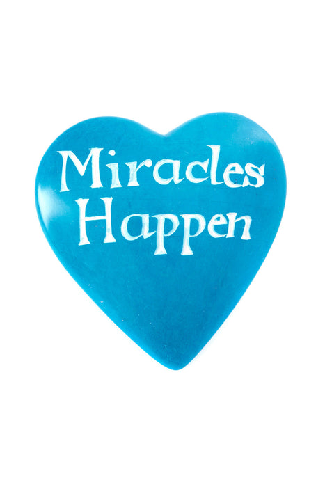 Wise Words Heart:  Miracles Happen - Culture Kraze Marketplace.com