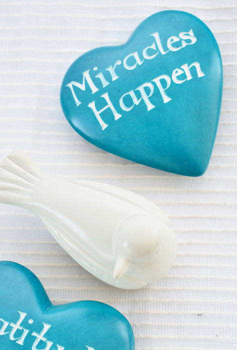 Wise Words Heart:  Miracles Happen - Culture Kraze Marketplace.com