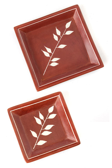 Brown African Bamboo Soapstone Dishes - Culture Kraze Marketplace.com