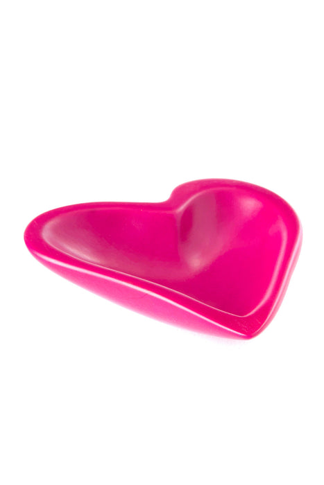Eye-Popping Pink Soapstone Dancing Heart Dish - Culture Kraze Marketplace.com