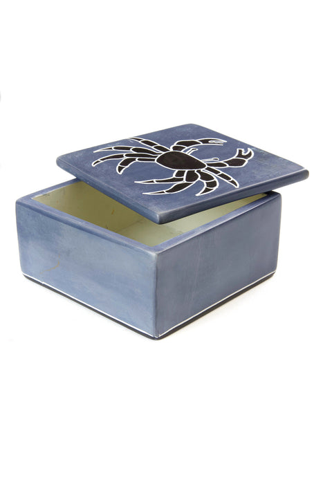 Slate Coastal Crab Soapstone Boxes - Culture Kraze Marketplace.com