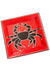 5.5" Crimson Coastal Crab Square Soapstone Dish - Culture Kraze Marketplace.com