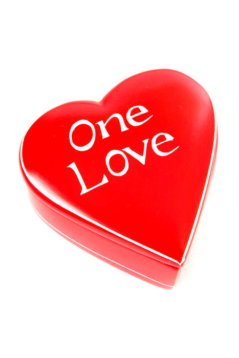 Red One Love Soapstone Heart Box - Culture Kraze Marketplace.com