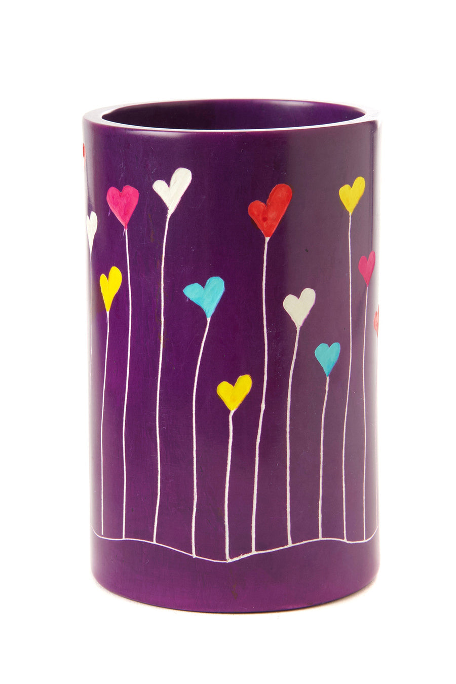Dreamland Soapstone Pen Cup Vase in Purple - Culture Kraze Marketplace.com