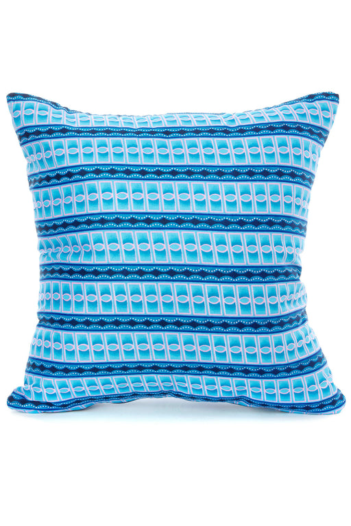 Variations on Blue Pillow Cover from Nigeria - Culture Kraze Marketplace.com