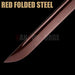 HAND MADE NINJATO SWORD SHIRASAYA RED FOLDED STEEL FULL TANG BLADE - Culture Kraze Marketplace.com